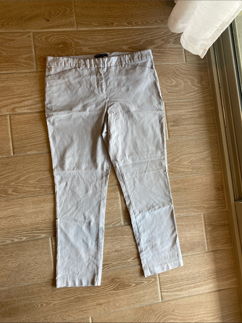Mario Serrani Light Gray Stretch Chinos